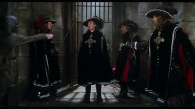 - The courtyard is blocked. - The Man in the Iron Mask