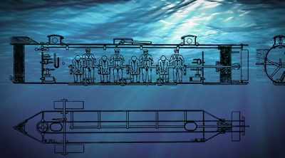 The crew would sit and they
would hand crank to move the... - Mysteries of the Deep