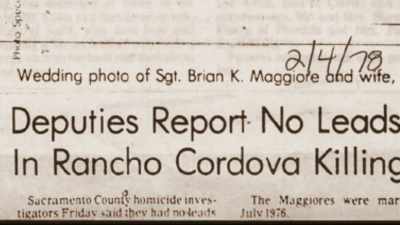 THE CRIME SCENE PROCESSING,
NEXT TO BRIAN MAGGIORE'S BODY, - The Golden State Killer: It's Not Over