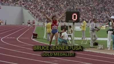 The crowd on its feet,
roaring its appreciation - Untold: Caitlyn Jenner
