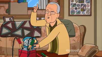 The current travels from here to...
[screaming] - Corner Gas Animated