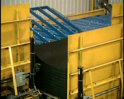 THE CUT MATS ARE THEN
STACKED INTO A PILE - How It's Made