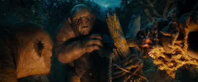 GANDALF The dawn will take you allWho's thatNo ideaCan we eat him too - The Hobbit: An Unexpected Journey