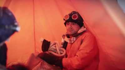 The day seems perfect
for their assault
on the summit. - Tales From The Explorers Club