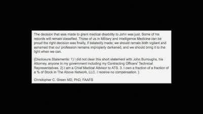 The decision that was made
to grant medical disability - Truth Hunter