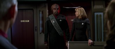 The Defiant Adrift but salvageable - Star Trek: First Contact