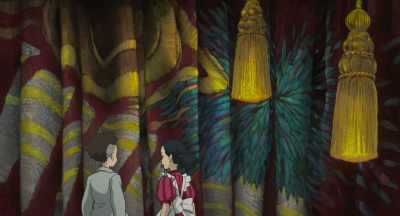 The delivery room's through here.
That's where Natsuko is. - The Boy and the Heron