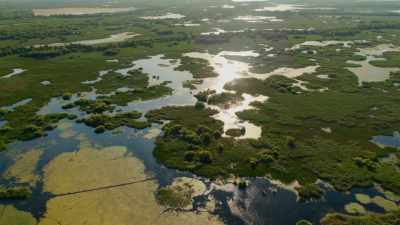 The delta of the Danube River. - Seven Worlds, One Planet