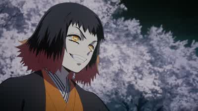 The demon hunter wearing hanafuda earrings... - Demon Slayer: Kimetsu no Yaiba