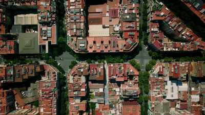 The design is an ingenious solution
to allow the city's tram drivers - Europe From Above