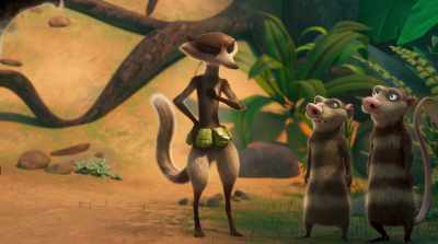 The difference is
[shouting] I'm a mammal on a mission - The Ice Age Adventures of Buck Wild