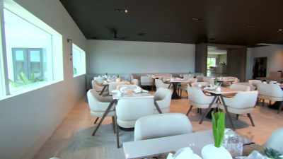 The dining room has had
a huge transformation. - Island of Bryan