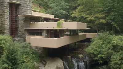 The effect is to harmonise
the building with its setting, - Frank Lloyd Wright: The Man Who Built America