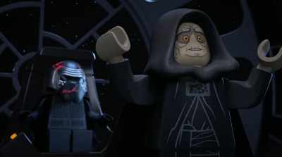 The Emperor and his faithful
second-in-command, the Supreme Leader. - LEGO Star Wars Holiday Special