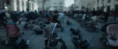 The empty strollers in the market square
symbolize our murdered angels. - Putin