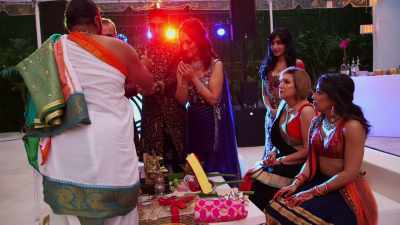 - The engagement ceremony
is basically our two families - Family Karma