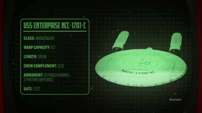 The Enterprise-C that we see - The Center Seat: 55 Years of Star Trek