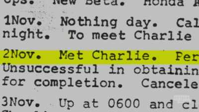 The entries in there
implicated him - Manifesto of a Serial Killer