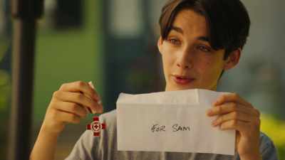 The envelope says, "For Sam." - Ruby and the Well