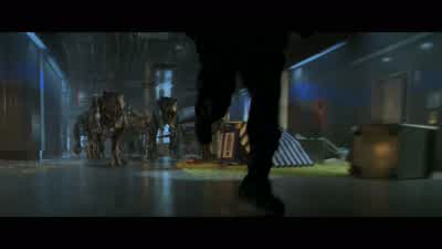 - The escalators. - Godzilla