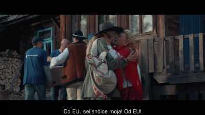 The EU, you little hick. The EU!
[laughing] - The Taming of the Shrewd