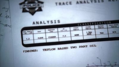 The evidence
on the floor is... - CSI: Crime Scene Investigation