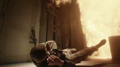 The explosion blew a nail
through my tactical vest. - True Lies