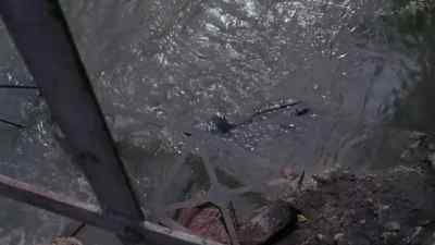 The exterior chute collapsed.
Damn thing fell on Sam Joyles. - Pretty Poison