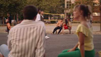 The eye contact.
The hair flips. - The Proposal Spot