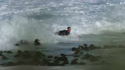 The fact that we can come
out here and surf ourselves - Edge of the Earth