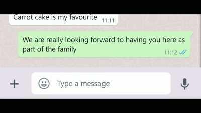 The family
were really happy for her, - Sweet Bobby: My Catfish Nightmare