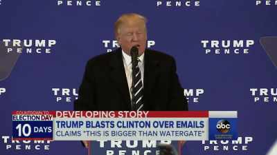 - The FBI, after
discovering new email... - The Accidental President