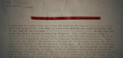 The feedback from the
medical expert, it says, - Amityville: An Origin Story