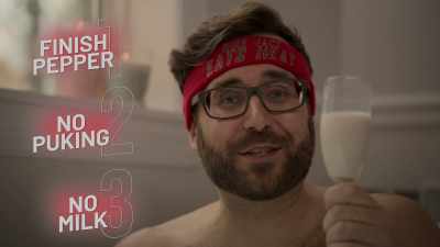 The final round is about speed, - Superhot: The Spicy World of Pepper People