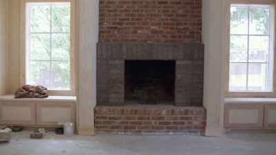 The firebox right now
is 42 inches wide, - Fixer Upper: Behind the Design