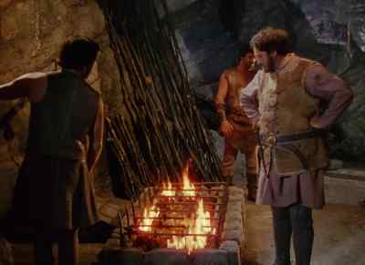 The fire's at quite heat, milord. - Ivanhoe