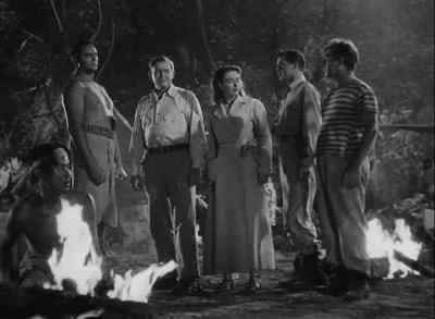 The fires will keep them off
as long as we can keep them going. - Tarzan and the Huntress