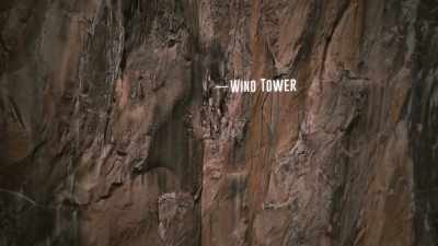 The first horizontal ledge - The Dawn Wall