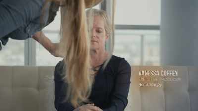 The first initial pitch with
Vanessa went very differently - Happy Happy Joy Joy: The Ren & Stimpy Story
