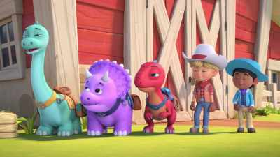 The first stage is always
the "Dino Sniffles." - Dino Ranch