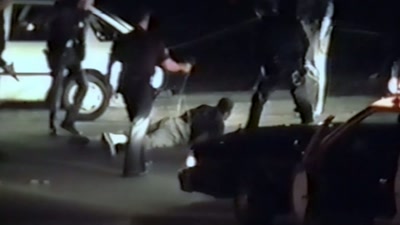 The first thing George Holliday
shot with his new video camera - Sound of the Police