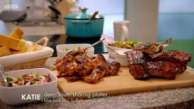 The first thing that strikes me is
the volume, - Britain's Best Home Cook