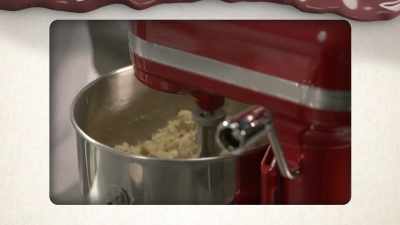 The first things to do,
of course, is make the dough. - Nailed It!