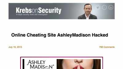 - The first time I heard about
the website Ashley Madison - The Ashley Madison Affair