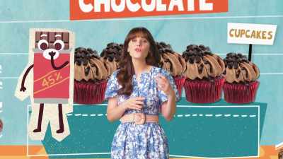 The following week,
increase to around
45% cacao. - What Am I Eating? With Zooey Deschanel