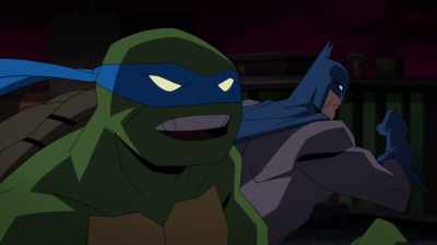 The Foot have been robbing high
tech laboratories all week, - Batman vs Teenage Mutant Ninja Turtles