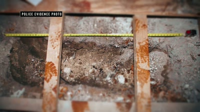 The forensics team
takes soil samples - How I Caught My Killer