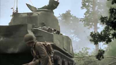 The forested strips of Normandy - Greatest Events of World War II in Colour