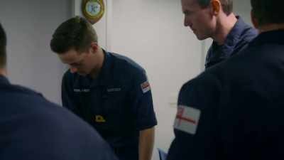 The fuel tanker
has also delivered the mail - - Warship: Life at Sea