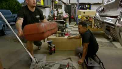  The gas tank is going
 in the trash. - Shorty's Dream Shop